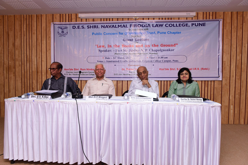 Guest Lecture by Justice. S. B. Shukre
