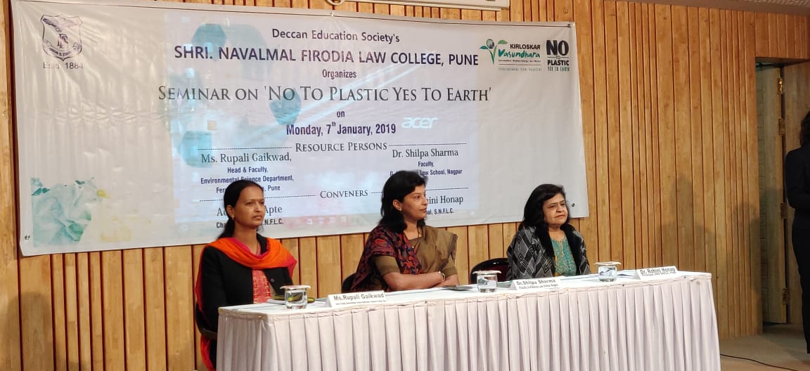 One day seminar on 'No to Plastic Yes to Earth'