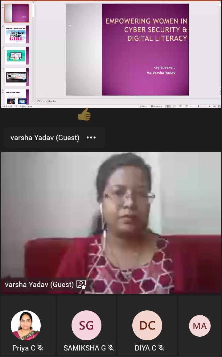 Workshop on Empowering Women in Cyber Security & Digital Literacy